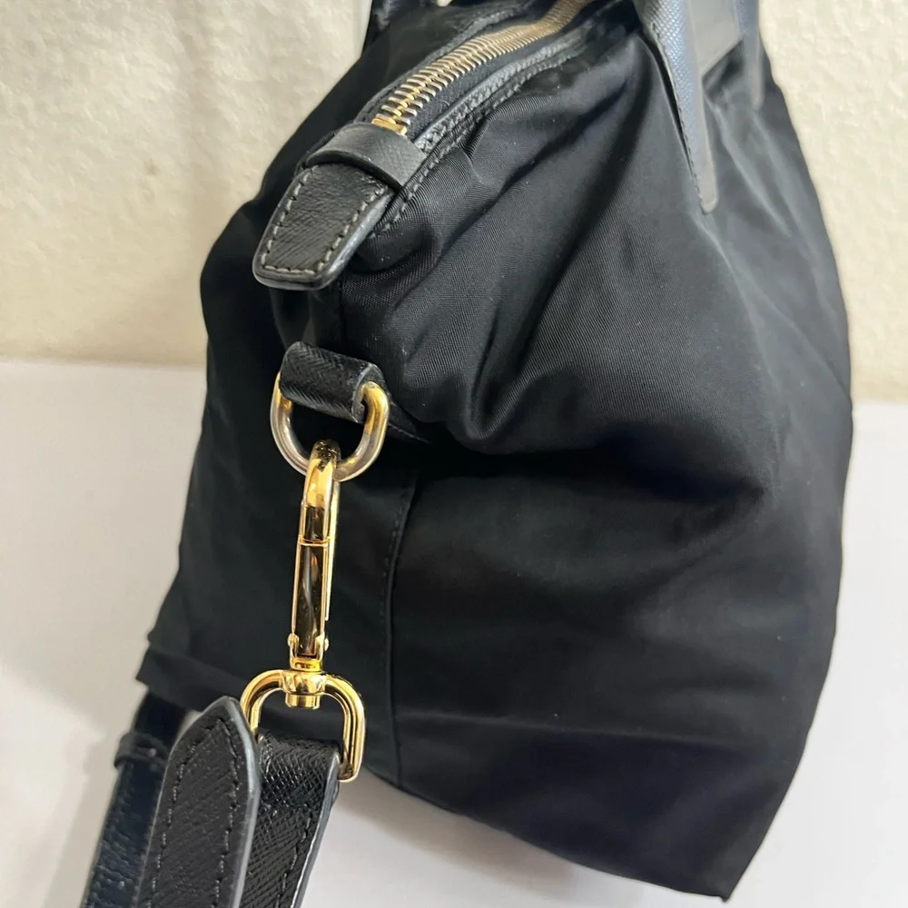 Prada Black Nylon Tote with Gold Hardware - Picture 13 of 16